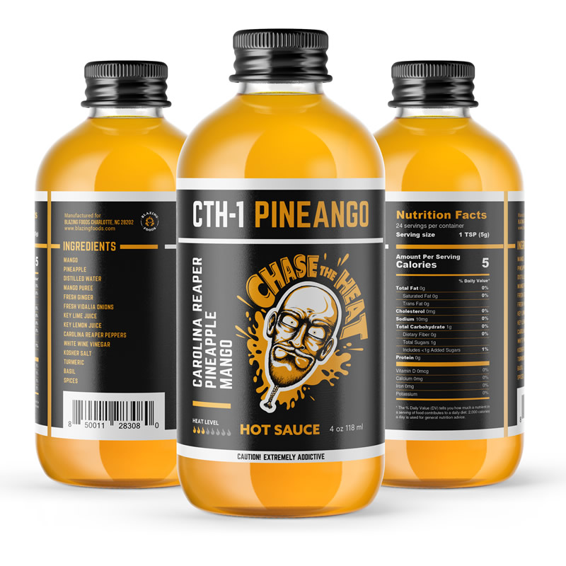 Johnny Scoville's CTH-1 PINEANGO HOT SAUCE - Blazing Foods - League Of Fire