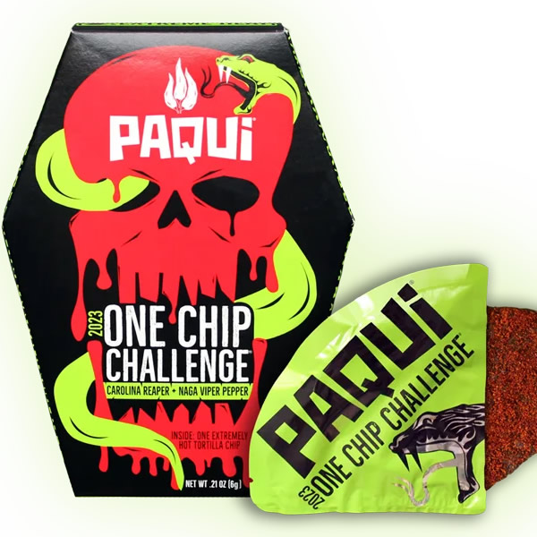 Paqui 2023 One Chip Challenge - California Reaper + Naga Viper Pepper