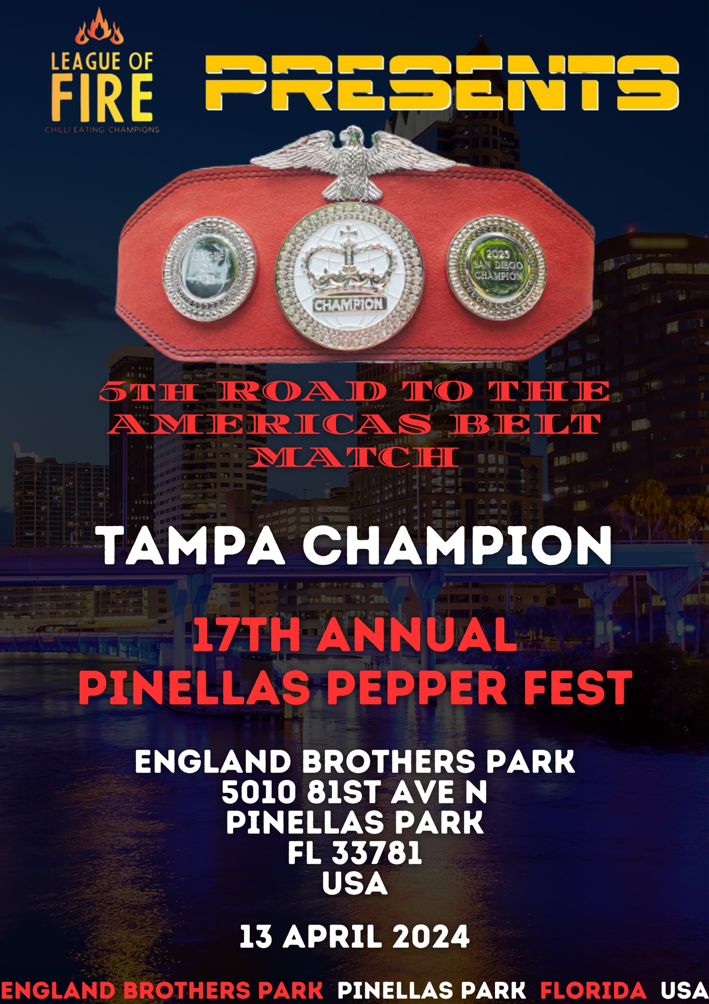 17th Annual Pinellas Pepper Fest Hot & Spicy Show League Of Fire